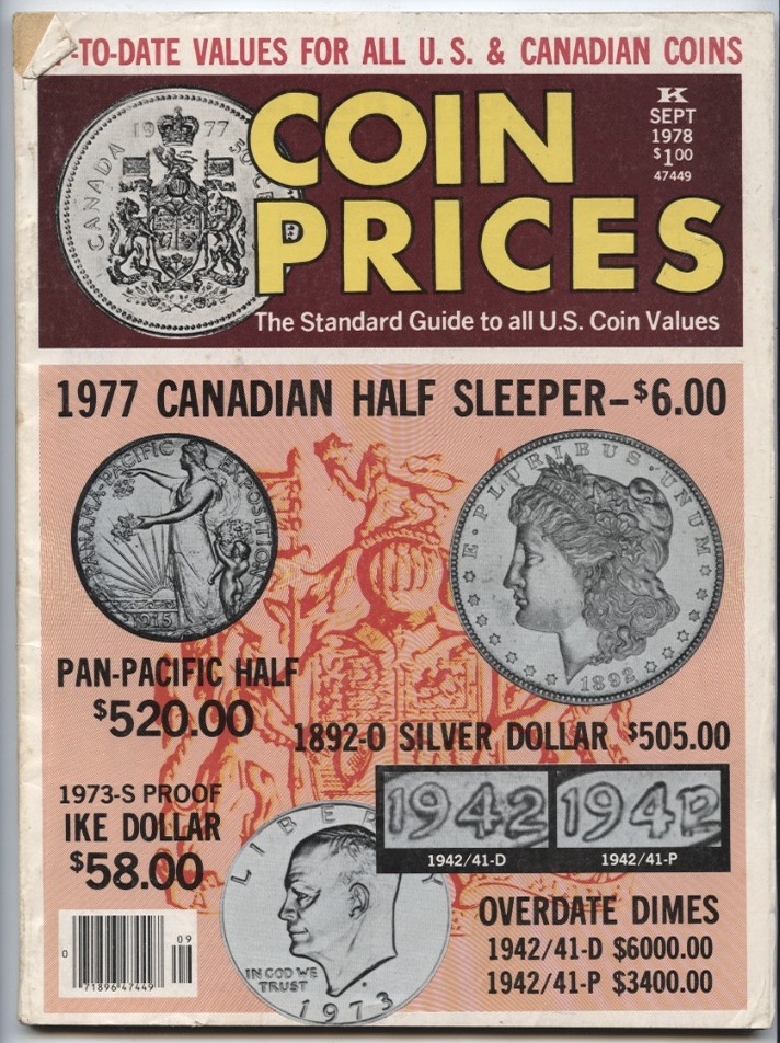 Coin Prices Magazine September 1978