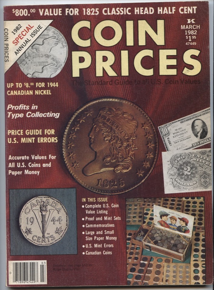 Coin Prices Magazine March 1982
