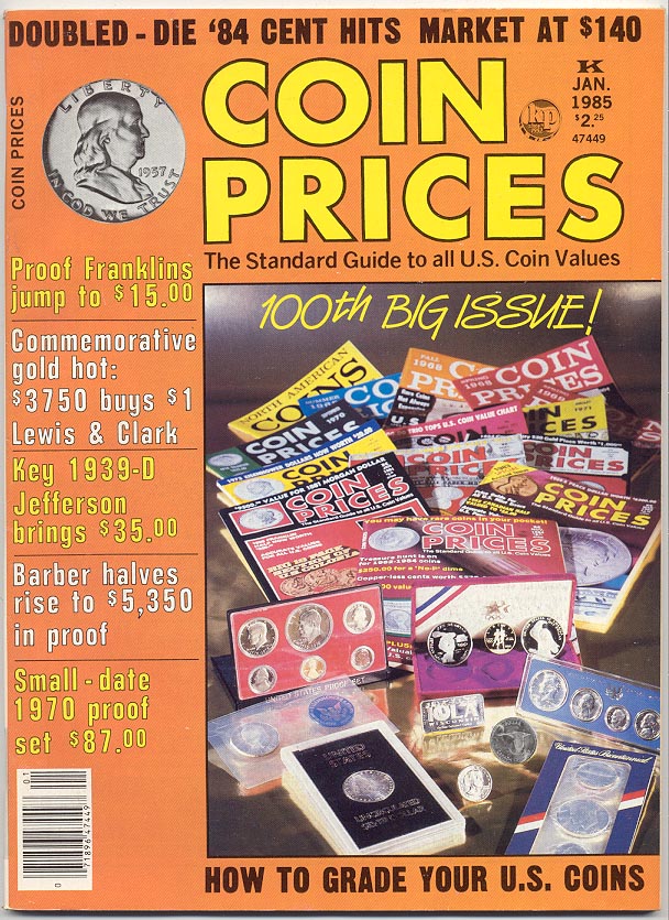 Coin Prices Magazine January 1985