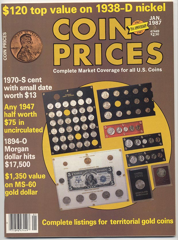Coin Prices Magazine January 1987