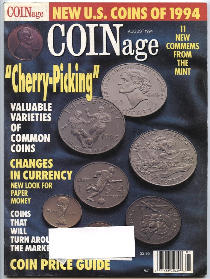 Coinage Magazine August 1994