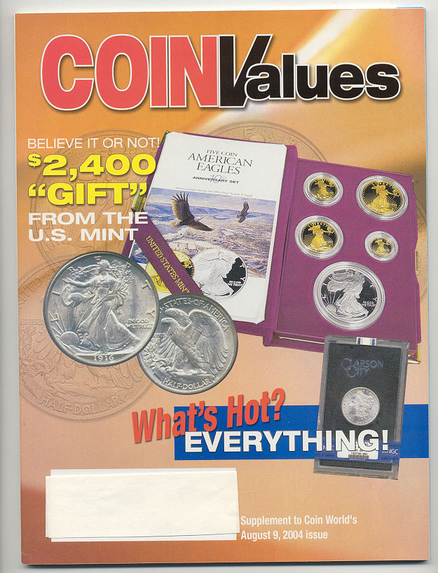Coin Values Magazine August 2004