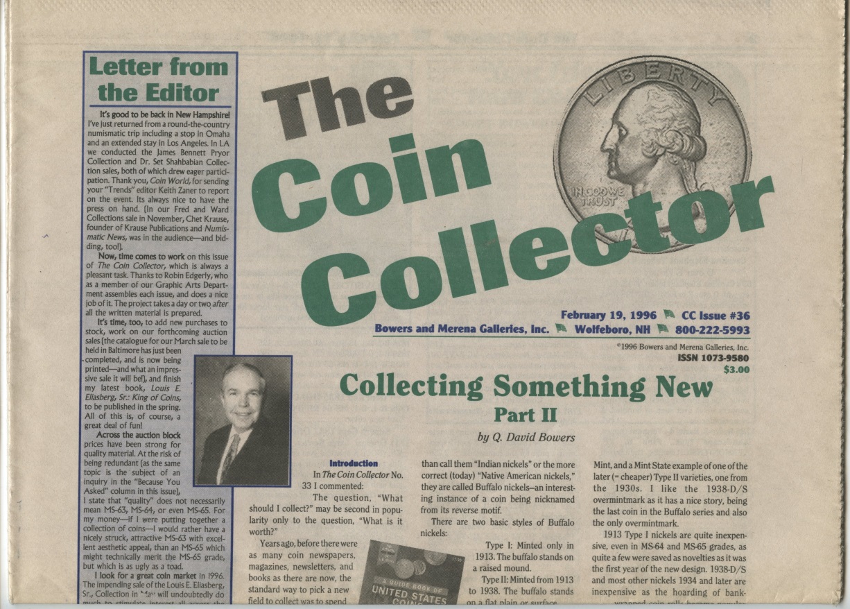Bowers and Merena The Coin Collector #36