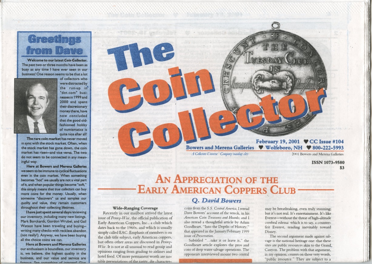 Bowers and Merena The Coin Collector #104