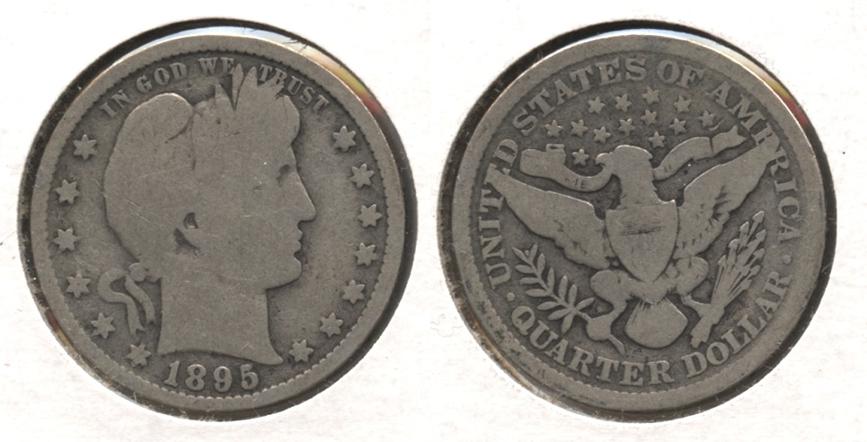 1895 Barber Quarter Good-4 #e