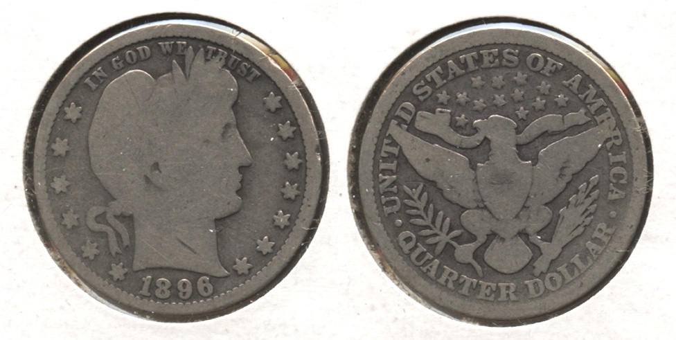 1896 Barber Quarter Good-4 #f