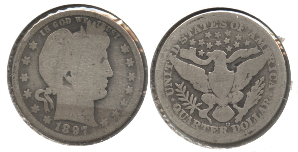 1897-O Barber Quarter AG-3 #p