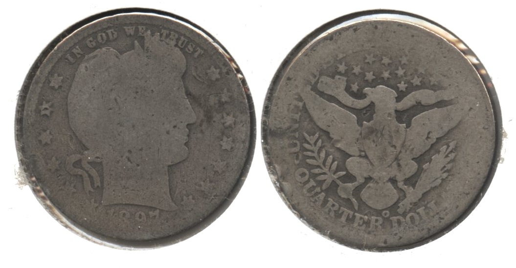 1897-O Barber Quarter Fair-2 #b