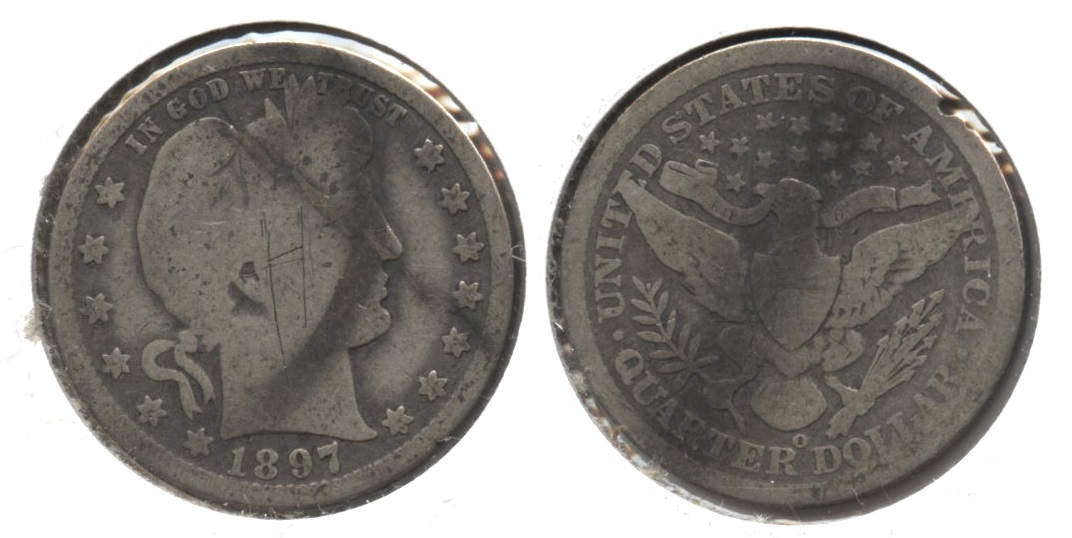 1897-O Barber Quarter Fair-2 #l