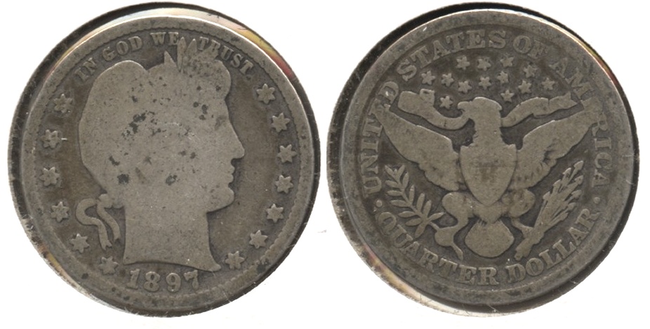 1897 Barber Quarter Good-4 #h