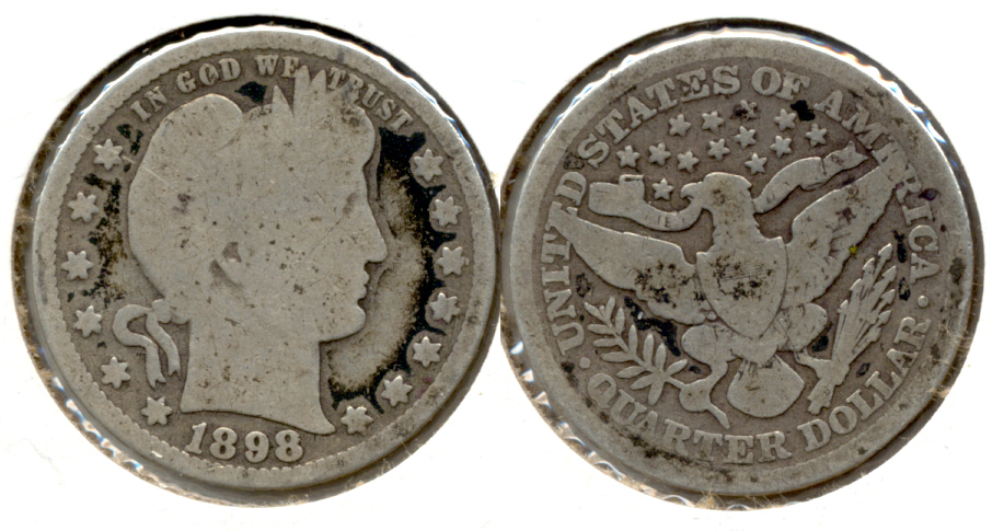 1898 Barber Quarter Good-4 n