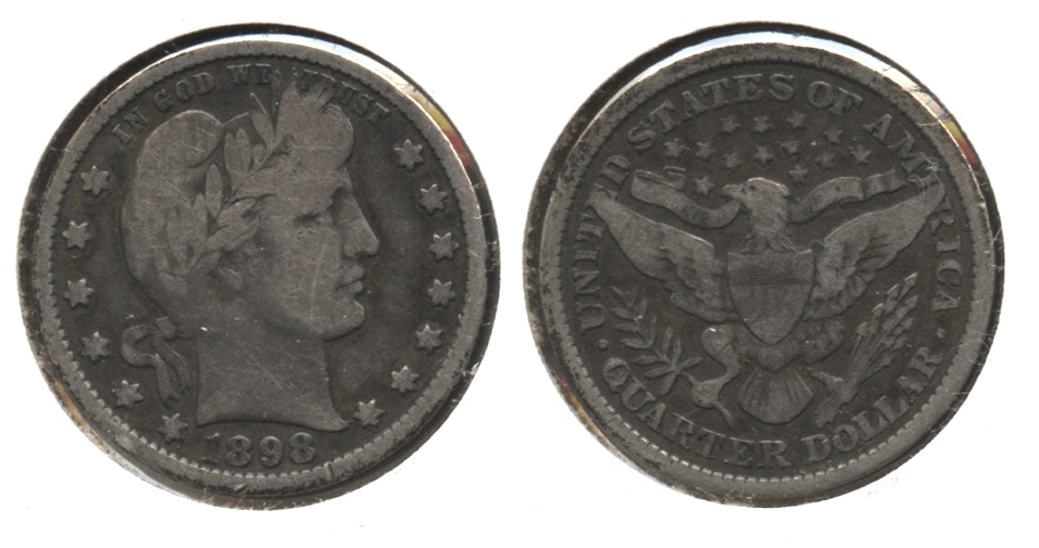 1898 Barber Quarter VG-8 #b