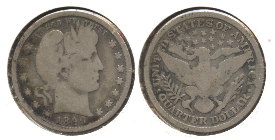1899 Barber Quarter Good-4 #ae