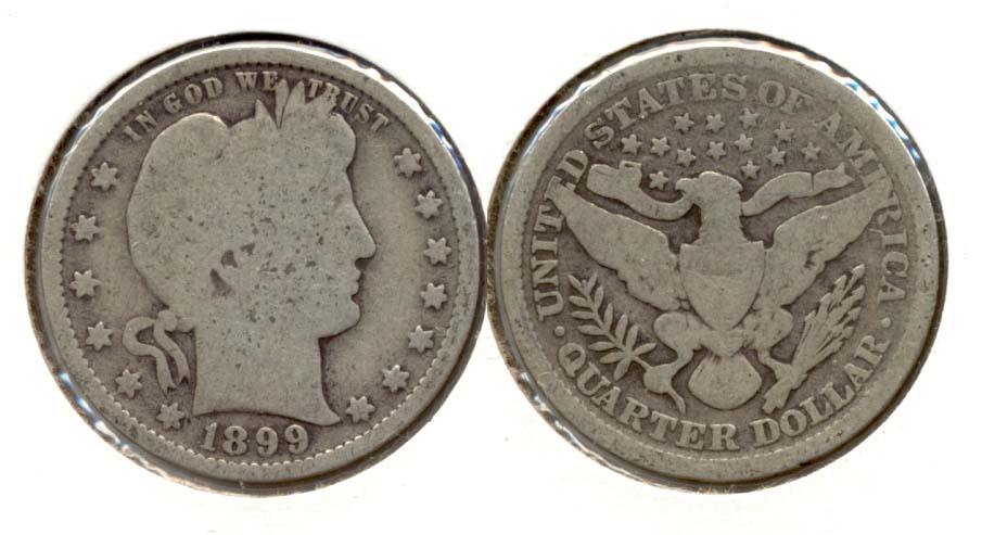 1899 Barber Quarter Good-4 b