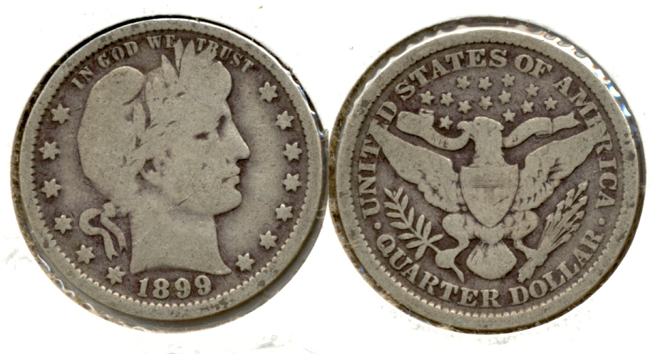 1899 Barber Quarter Good-4 g