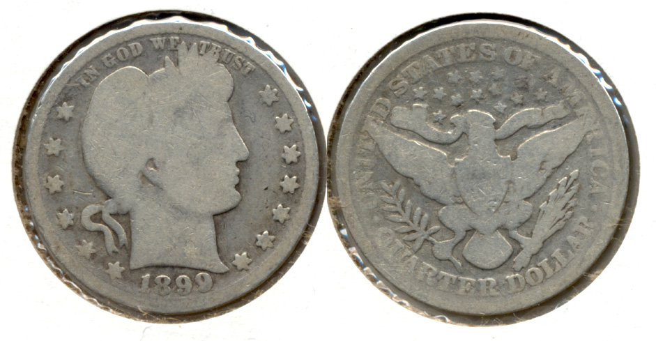 1899 Barber Quarter Good-4 j