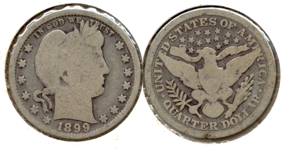 1899 Barber Quarter Good-4 k
