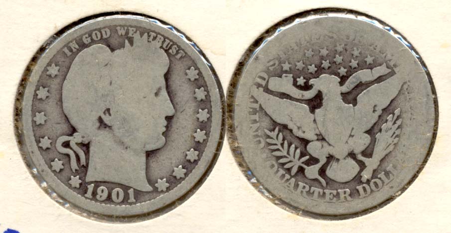 1901 Barber Quarter AG-3 a