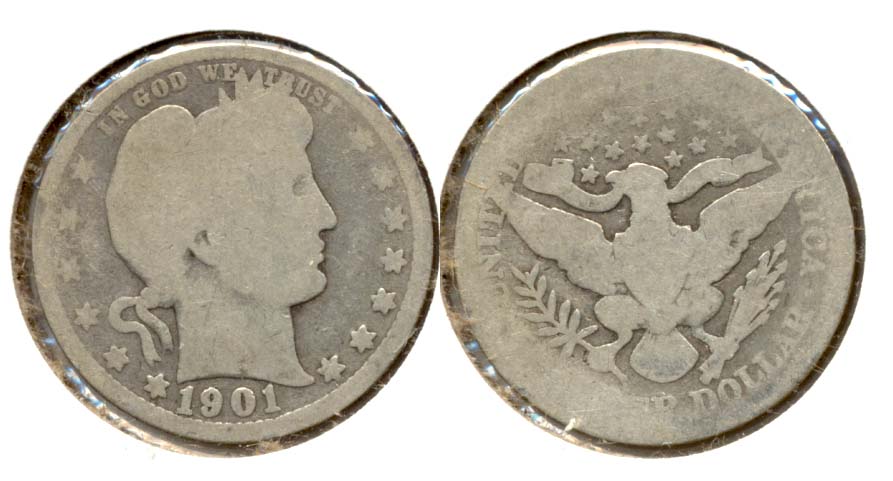 1901 Barber Quarter AG-3 q