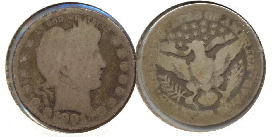 1901 Barber Quarter AG-3 r