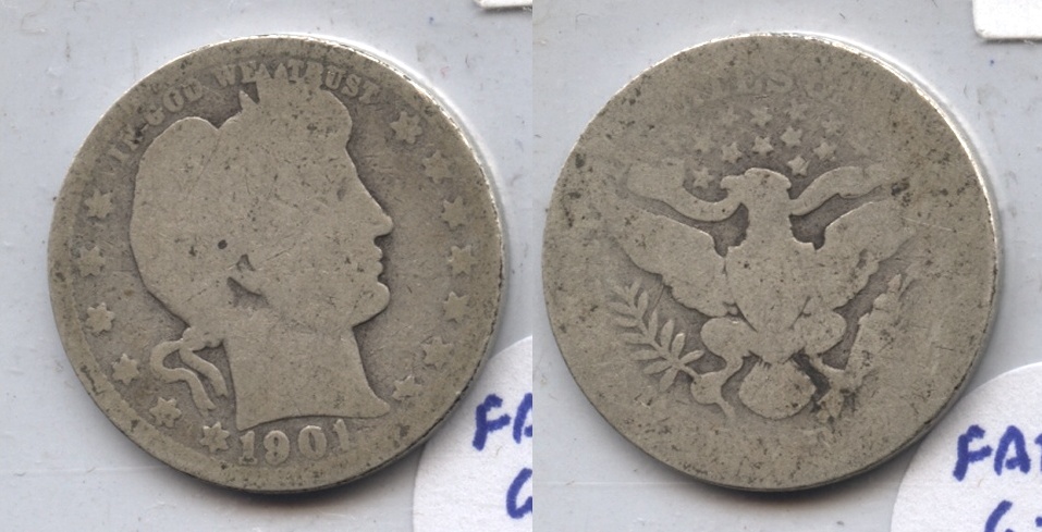 1901 Barber Quarter AG-3 #v