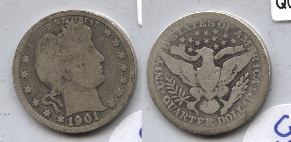 1901 Barber Quarter Good-4 #k