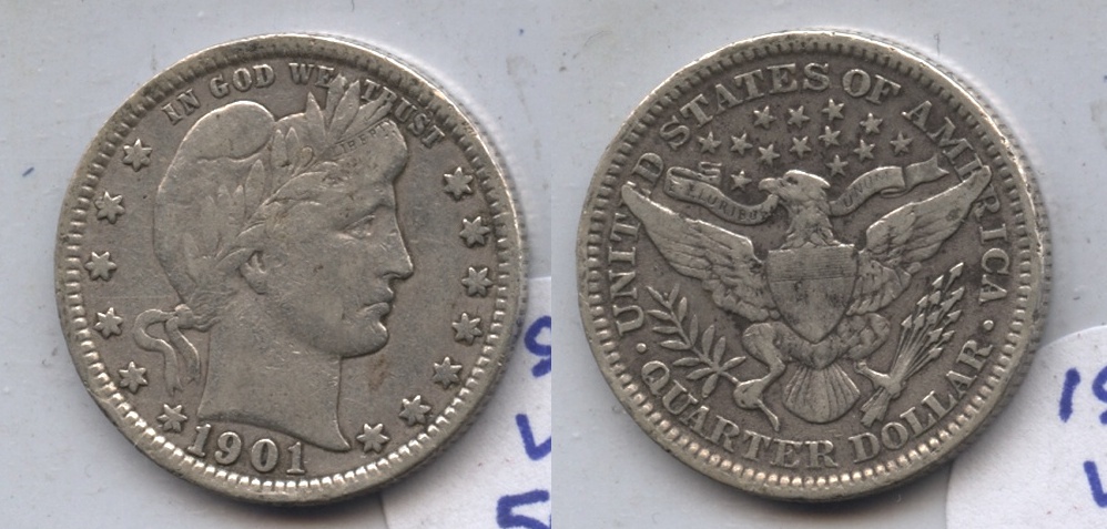 1901 Barber Quarter VF-20