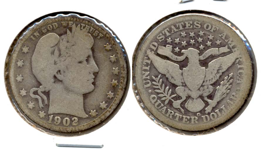 1902-O Barber Quarter AG-3