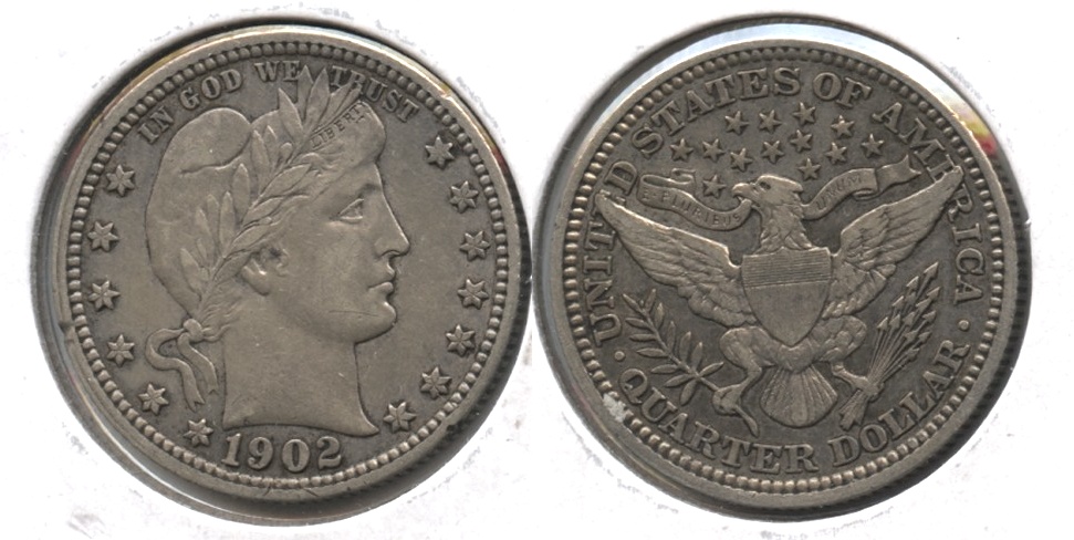 1902 Barber Quarter EF-40