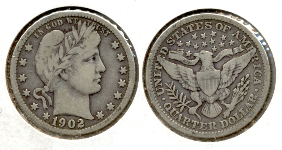 1902 Barber Quarter Fine-12
