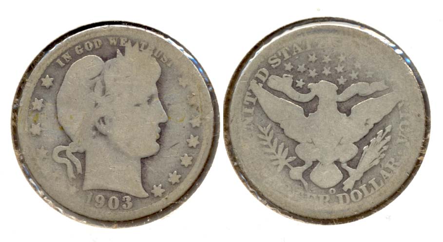 1903-O Barber Quarter AG-3 a