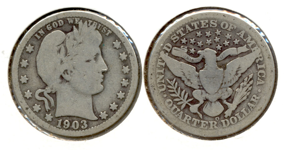 1903-O Barber Quarter Good-4 a