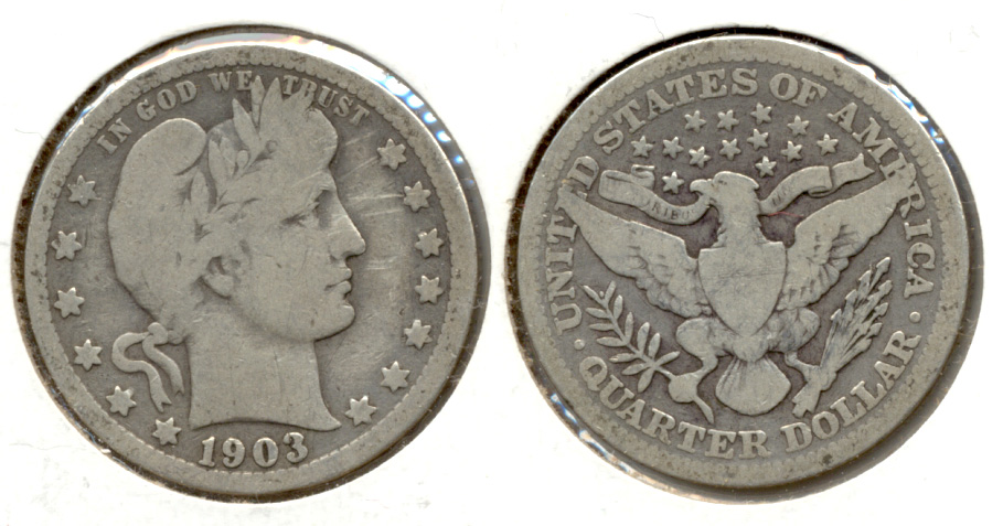 1903 Barber Quarter Good-4