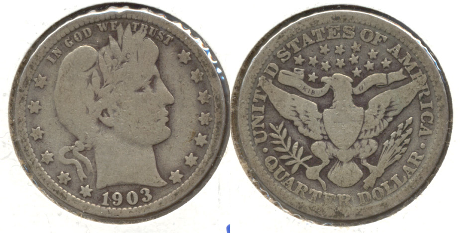 1903 Barber Quarter Good-6