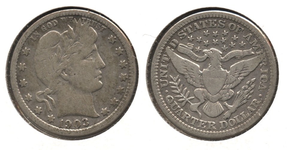 1903 Barber Quarter VG-10