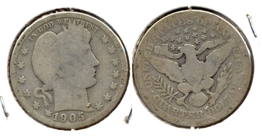 1905-O Barber Quarter AG-3 b