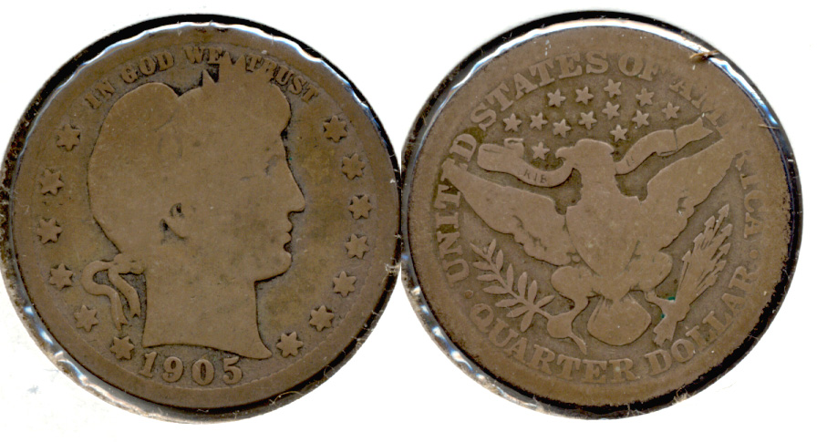 1905 Barber Quarter AG-3 d