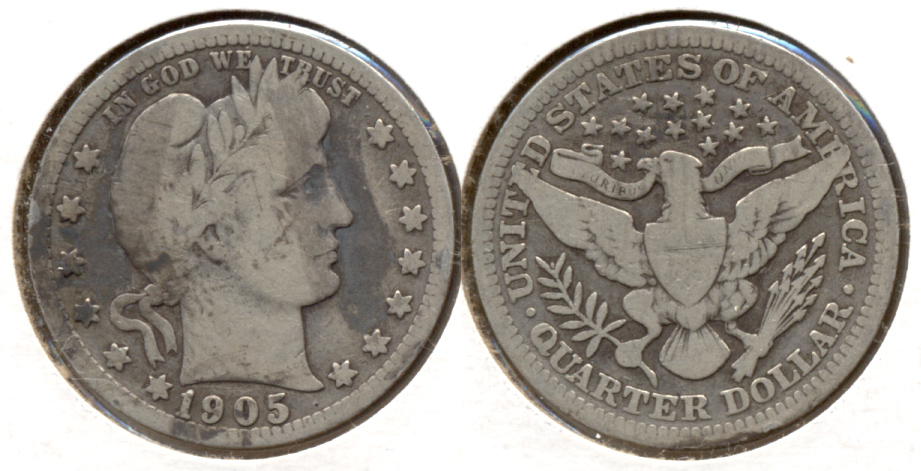 1905 Barber Quarter Good-4 d