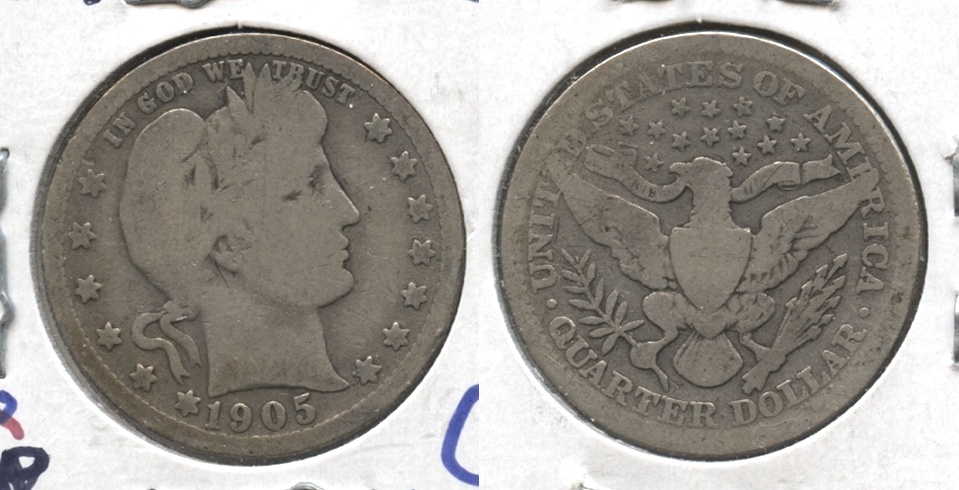 1905 Barber Quarter Good-4 #e