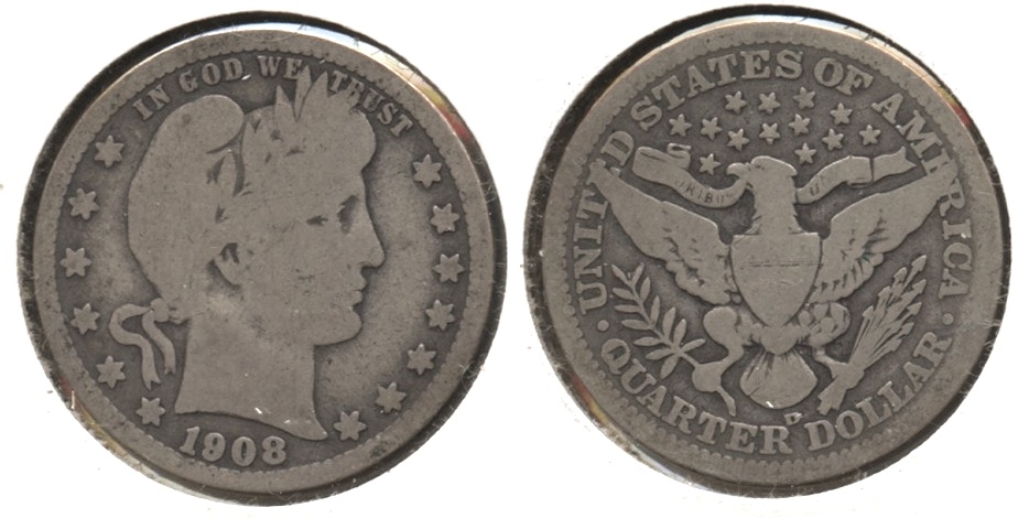 1908-D Barber Quarter Good-4 #g