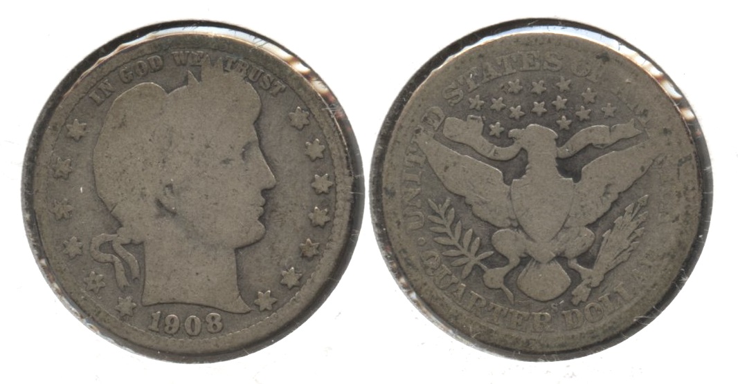 1908-S Barber Quarter AG-3 #a