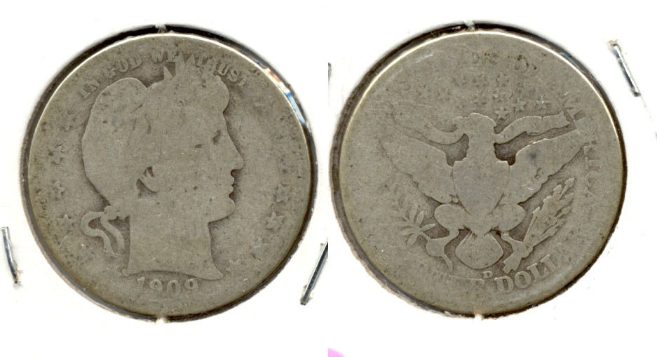 1909-D Barber Quarter AG-3 d