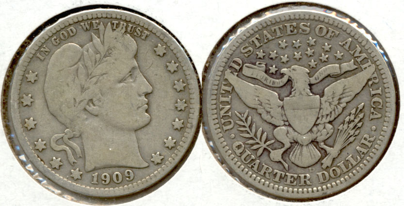 1909-D Barber Quarter VG-8