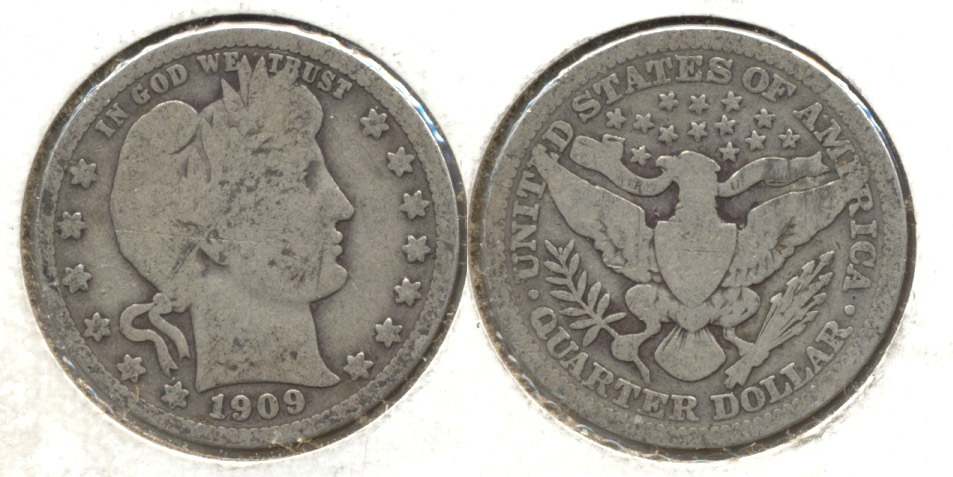 1909 Barber Quarter Good-4 i