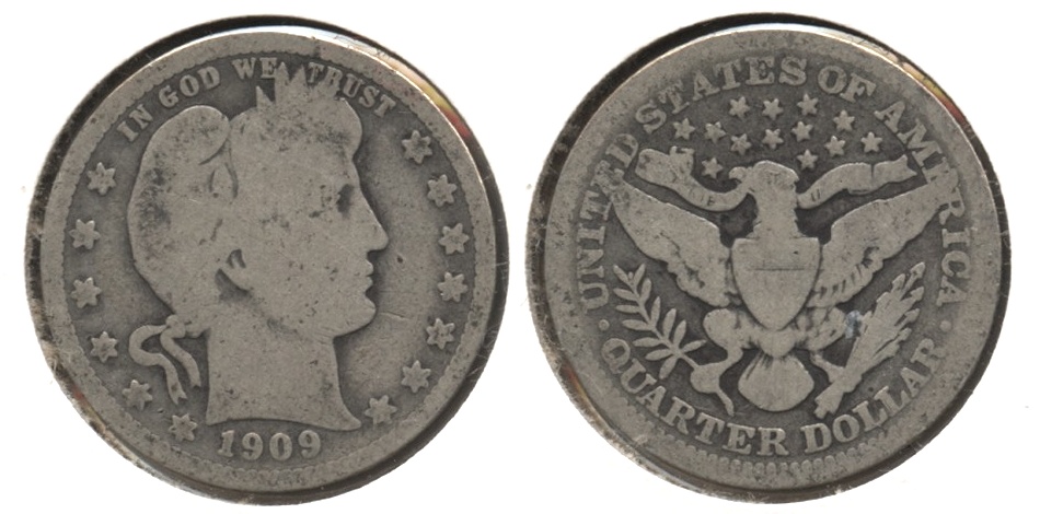 1909 Barber Quarter Good-4 #u