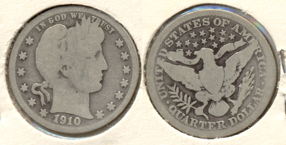 1910 Barber Quarter Good-4 c