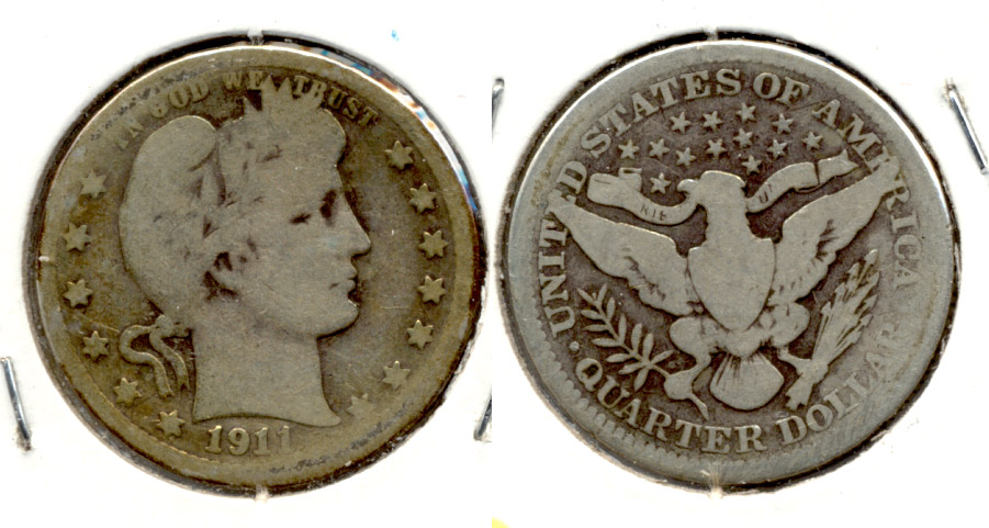 1911 Barber Quarter AG-3 b