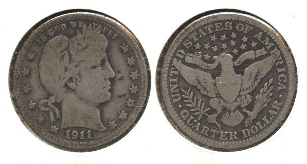 1911 Barber Quarter Good-4 #c