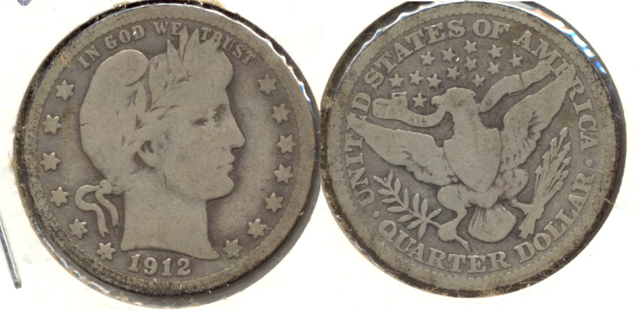 1912 Barber Quarter Good-6