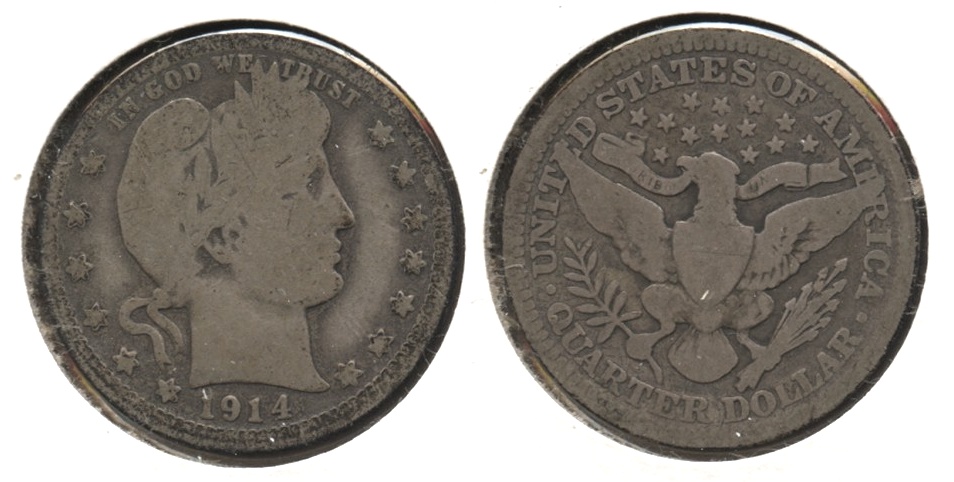 1914 Barber Quarter Good-4 #f